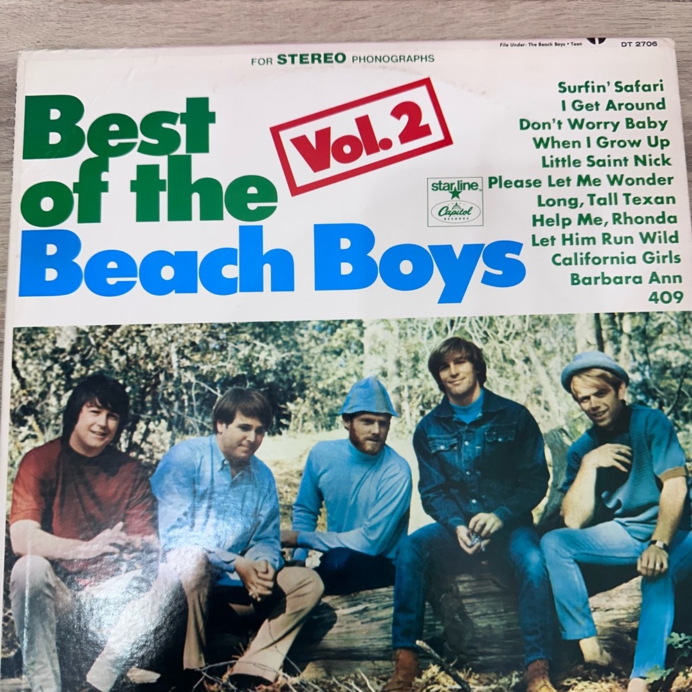 Beach Boys Vinyl Record - Best of the Beach Boys Vol. 2